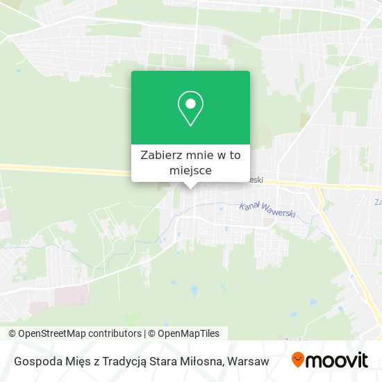 Mapa Gospoda Mięs z Tradycją Stara Miłosna