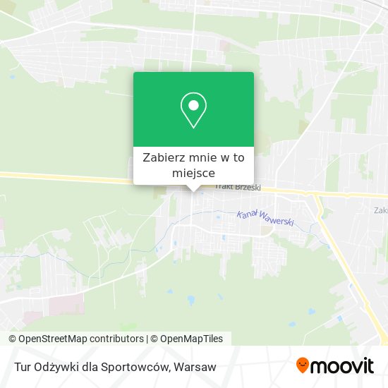 Mapa Tur Odżywki dla Sportowców