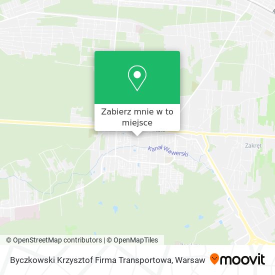 Mapa Byczkowski Krzysztof Firma Transportowa