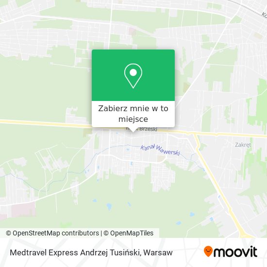 Mapa Medtravel Express Andrzej Tusiński