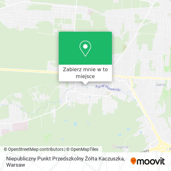 Mapa Niepubliczny Punkt Przedszkolny Żółta Kaczuszka