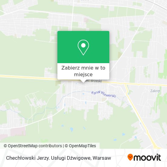 Mapa Chechłowski Jerzy. Usługi Dźwigowe