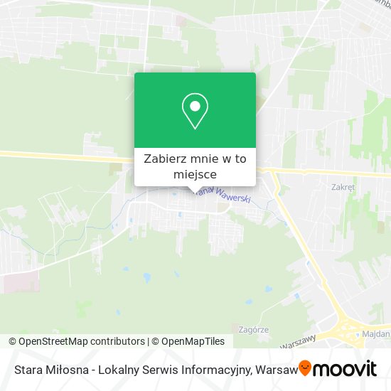 Mapa Stara Miłosna - Lokalny Serwis Informacyjny