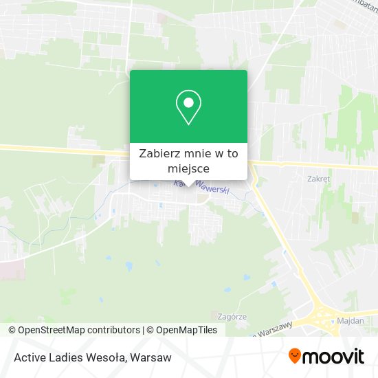 Mapa Active Ladies Wesoła