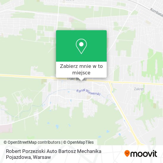 Mapa Robert Porzeziski Auto Bartosz Mechanika Pojazdowa