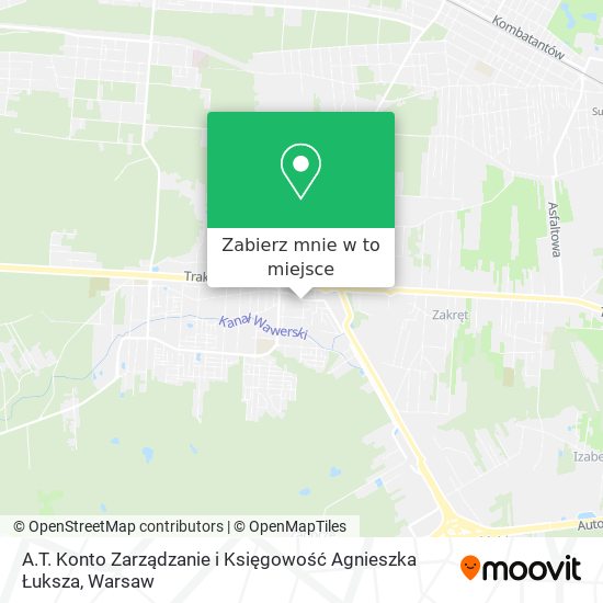 Mapa A.T. Konto Zarządzanie i Księgowość Agnieszka Łuksza