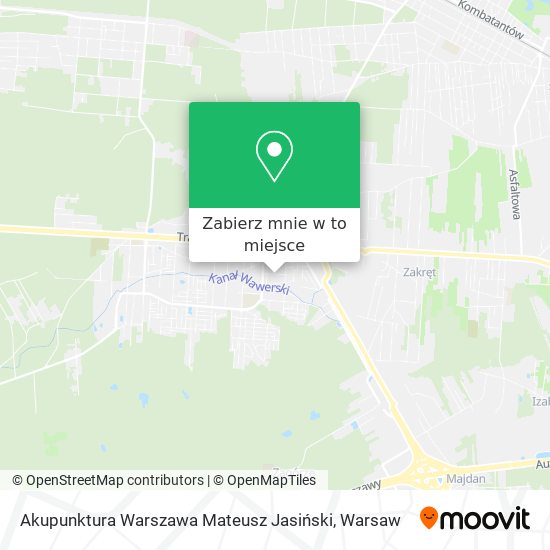 Mapa Akupunktura Warszawa Mateusz Jasiński