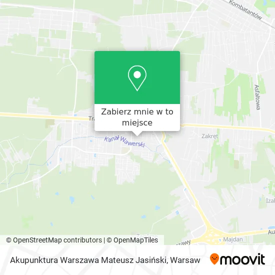 Mapa Akupunktura Warszawa Mateusz Jasiński