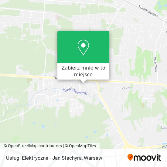 Mapa Usługi Elektryczne - Jan Stachyra