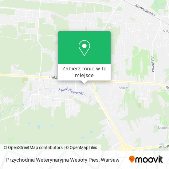 Mapa Przychodnia Weterynaryjna Wesoły Pies