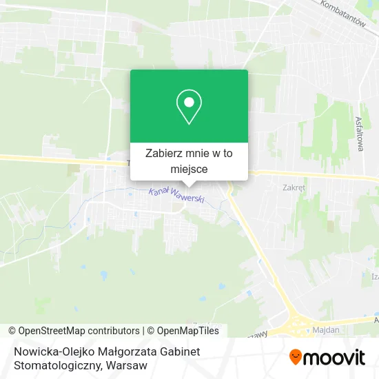 Mapa Nowicka-Olejko Małgorzata Gabinet Stomatologiczny