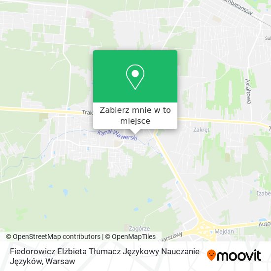 Mapa Fiedorowicz Elżbieta Tłumacz Językowy Nauczanie Języków