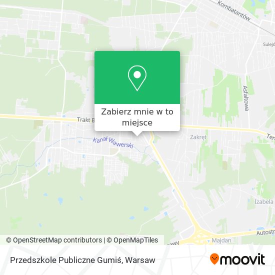 Mapa Przedszkole Publiczne Gumiś