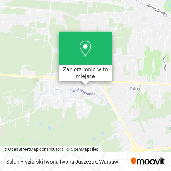 Mapa Salon Fryzjerski Iwona Iwona Jaszczuk