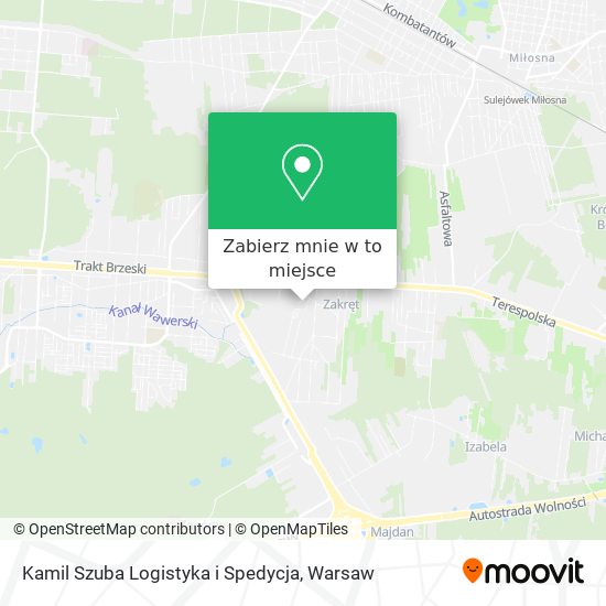 Mapa Kamil Szuba Logistyka i Spedycja