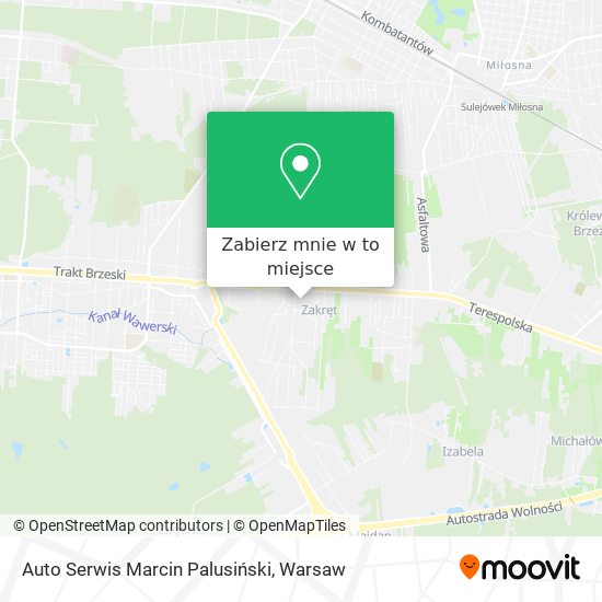 Mapa Auto Serwis Marcin Palusiński