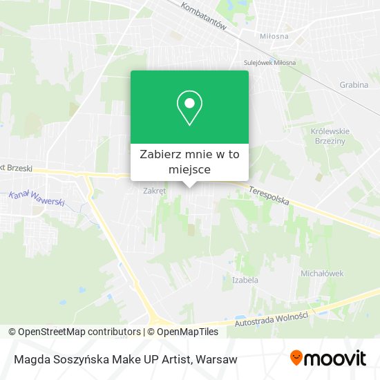 Mapa Magda Soszyńska Make UP Artist