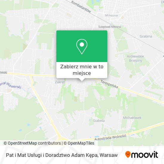 Mapa Pat i Mat Usługi i Doradztwo Adam Kępa