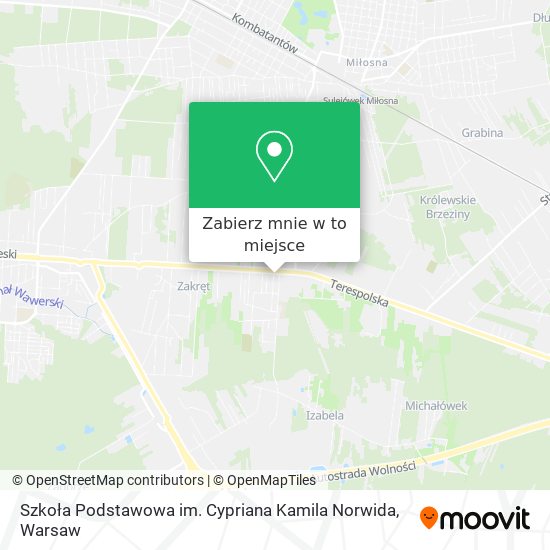 Mapa Szkoła Podstawowa im. Cypriana Kamila Norwida