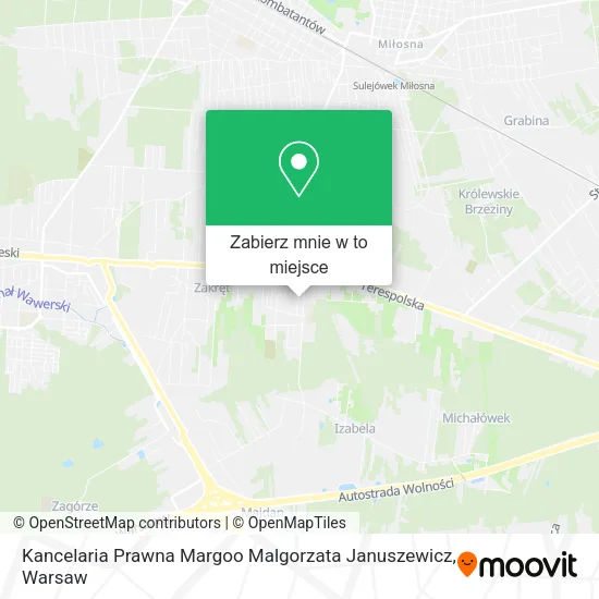 Mapa Kancelaria Prawna Margoo Malgorzata Januszewicz
