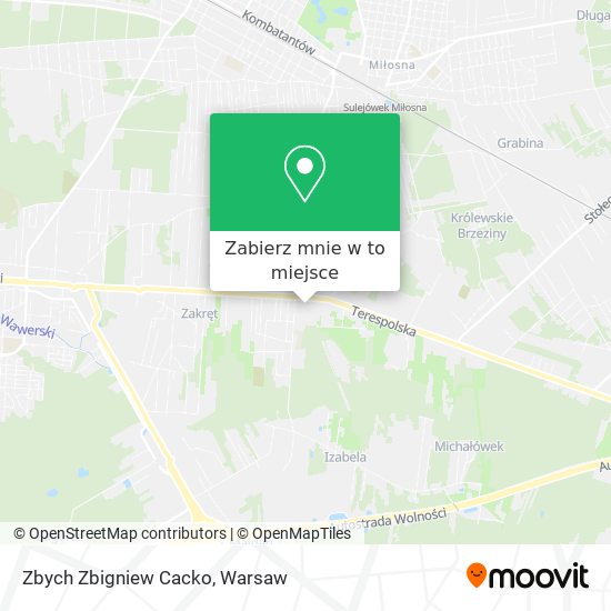 Mapa Zbych Zbigniew Cacko