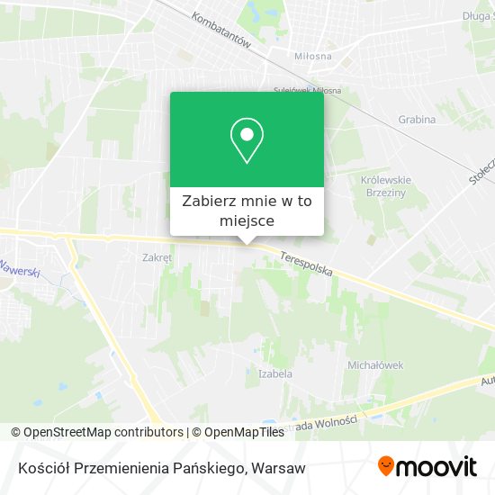 Mapa Kościół Przemienienia Pańskiego