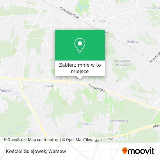 Mapa Kościół Sulejówek