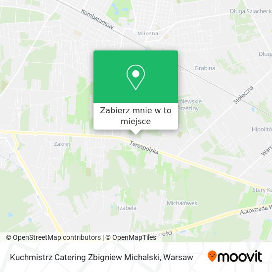 Mapa Kuchmistrz Catering Zbigniew Michalski