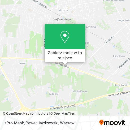 Mapa \Pro-Mebl\ Paweł Jażdżewski