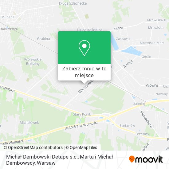 Mapa Michał Dembowski Detape s.c., Marta i Michał Dembowscy