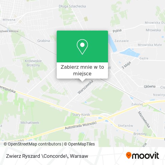 Mapa Zwierz Ryszard \Concorde\