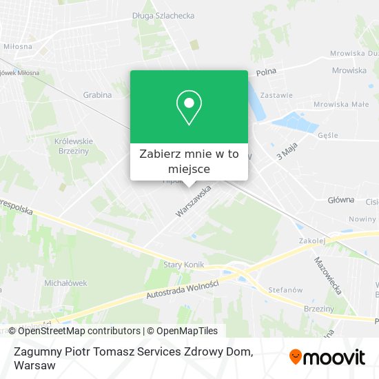 Mapa Zagumny Piotr Tomasz Services Zdrowy Dom