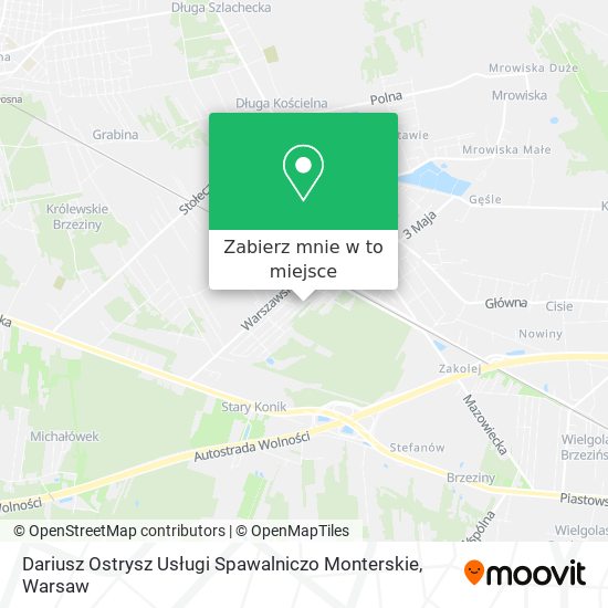 Mapa Dariusz Ostrysz Usługi Spawalniczo Monterskie