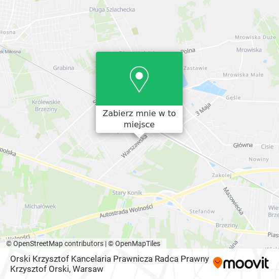 Mapa Orski Krzysztof Kancelaria Prawnicza Radca Prawny Krzysztof Orski