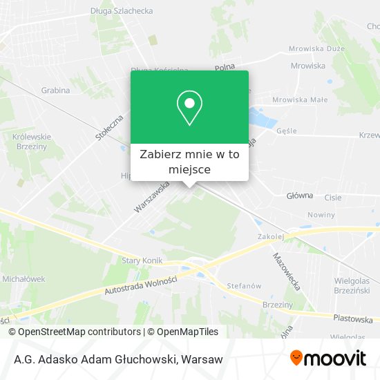 Mapa A.G. Adasko Adam Głuchowski