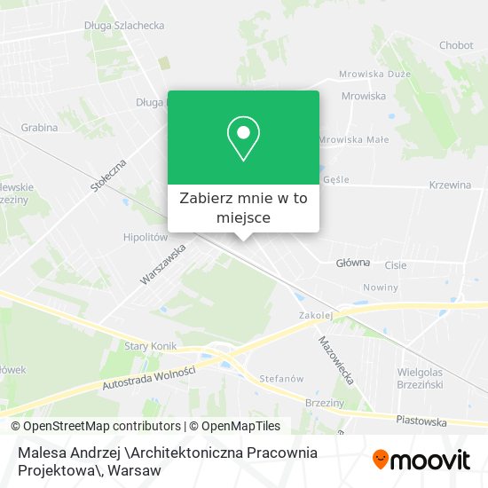 Mapa Malesa Andrzej \Architektoniczna Pracownia Projektowa\