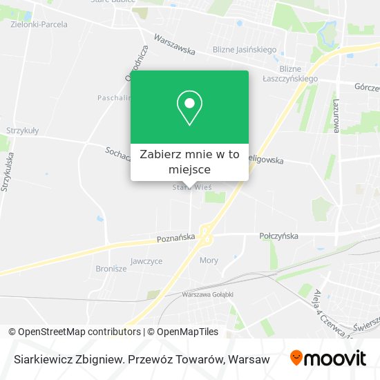 Mapa Siarkiewicz Zbigniew. Przewóz Towarów