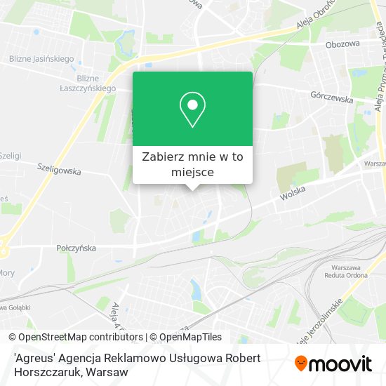 Mapa 'Agreus' Agencja Reklamowo Usługowa Robert Horszczaruk