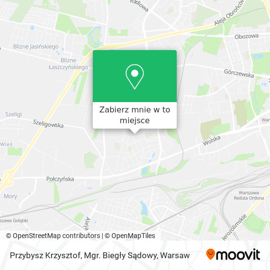 Mapa Przybysz Krzysztof, Mgr. Biegły Sądowy