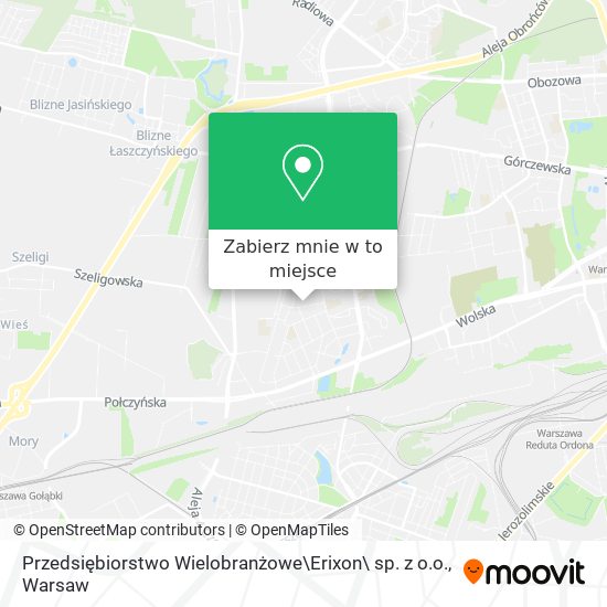 Mapa Przedsiębiorstwo Wielobranżowe\Erixon\ sp. z o.o.