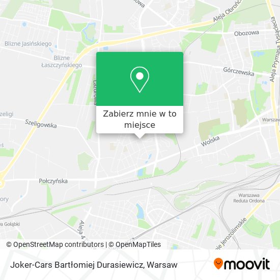 Mapa Joker-Cars Bartłomiej Durasiewicz