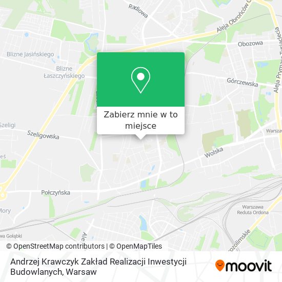 Mapa Andrzej Krawczyk Zakład Realizacji Inwestycji Budowlanych