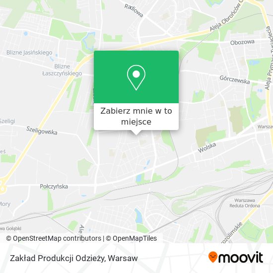 Mapa Zakład Produkcji Odzieży