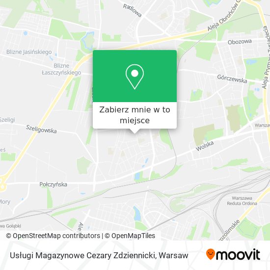 Mapa Usługi Magazynowe Cezary Zdziennicki