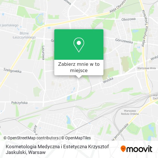 Mapa Kosmetologia Medyczna i Estetyczna Krzysztof Jaskulski