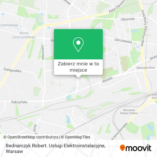 Mapa Bednarczyk Robert. Usługi Elektroinstalacyjne