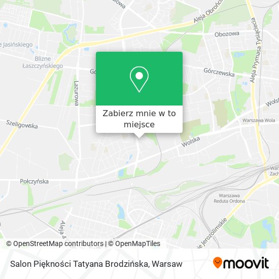 Mapa Salon Piękności Tatyana Brodzińska