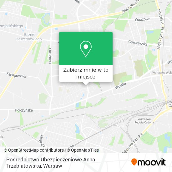 Mapa Pośrednictwo Ubezpieczeniowe Anna Trzebiatowska