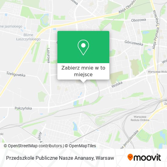 Mapa Przedszkole Publiczne Nasze Ananasy