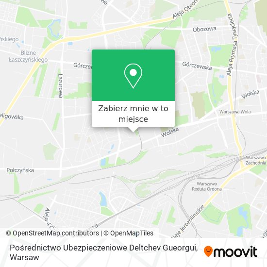 Mapa Pośrednictwo Ubezpieczeniowe Deltchev Gueorgui